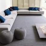 salon poufs tricotés