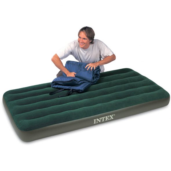 Lit matelas vert