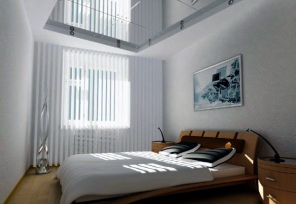 plafond en miroir