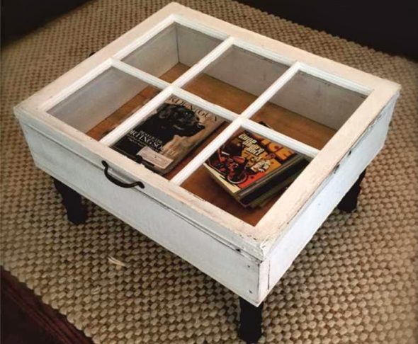 table à cadre