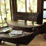 table et banc en bois