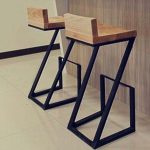 Chaise de bar avec style rétro