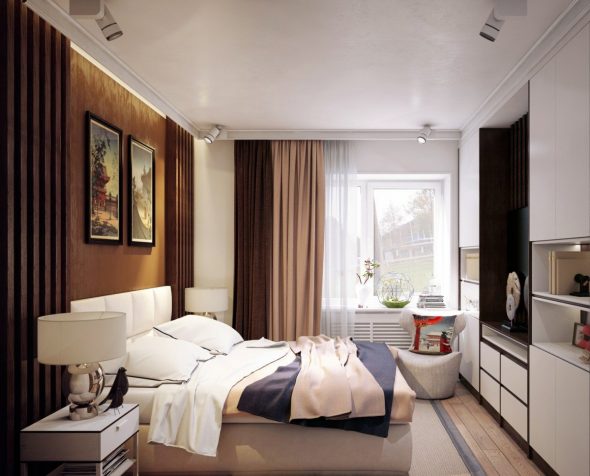 chambre à coucher design 12 m²