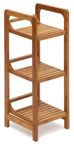 Étagère en bois avec trois étagères