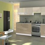 Cuisine couleur champagne