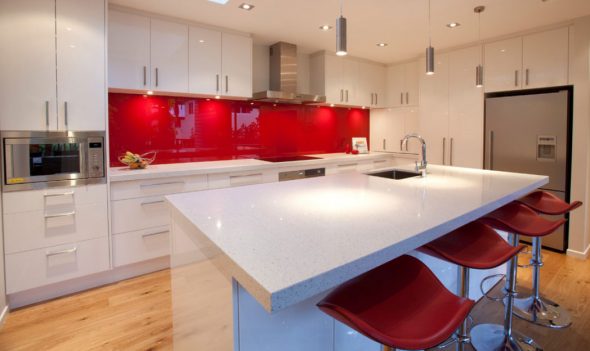 Tablier de cuisine en verre