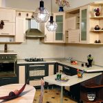 Set de cuisine pour petite cuisine avec façades en MDF