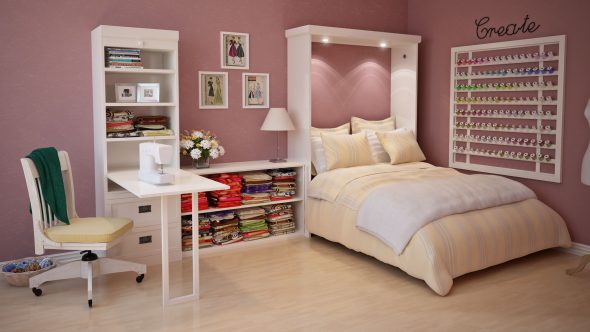 Lit armoire Elsa