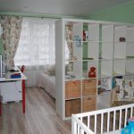 Cloison de garde-robe pour la séparation de la chambre de bébé et de la chambre d'enfants