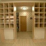 Cloison armoire entre le couloir et la chambre