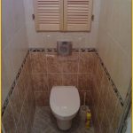 Toilette avec portes amovibles