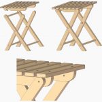 Tabouret pliant pour donner