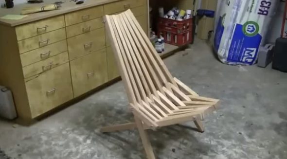 Chaise pliante pour donner et un balcon avec leurs propres mains