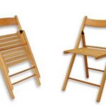 Chaise pliante en bois