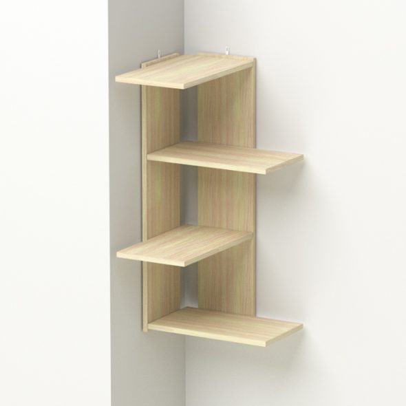 Étagère d'angle en bois