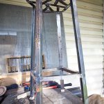 tabouret en fer en métal faites-le vous-même