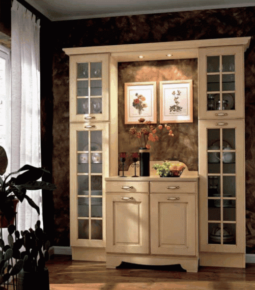 buffet de cuisine à l'intérieur