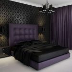 chambre mauve noire
