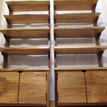 étagère en bois de style rustique