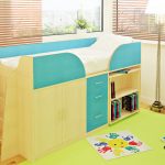 Lit mezzanine pour enfants modernes