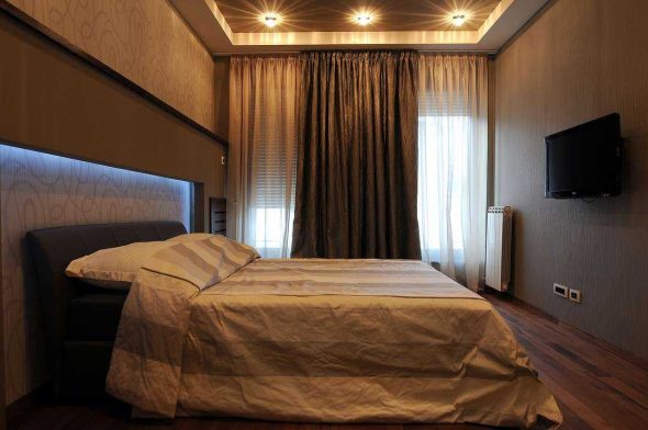 chambre dans les tons de marron
