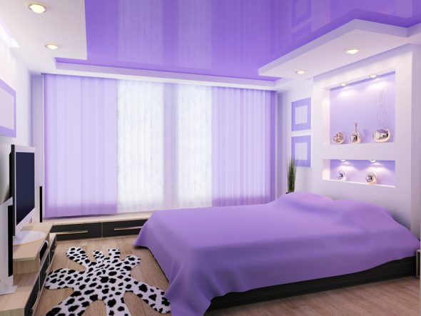 chambre mauve