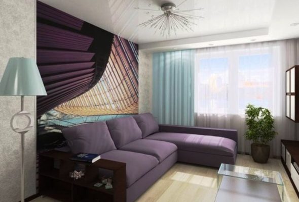 petite chambre avec canapé