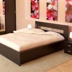 Cama de casal para um interior romântico