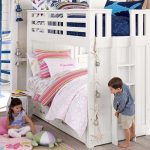 lit superposé blanc pour enfants