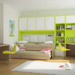 lit superposé dans la chambre verte