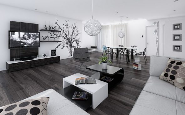 style high-tech dans le salon