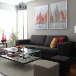 intérieur gris du salon