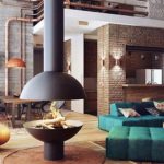 chambre de style loft