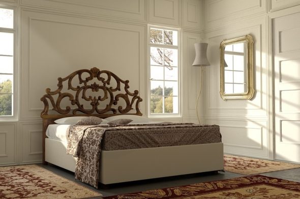 tête de lit en bois