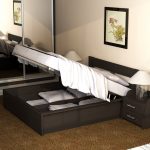 cama compacta de madeira maciça