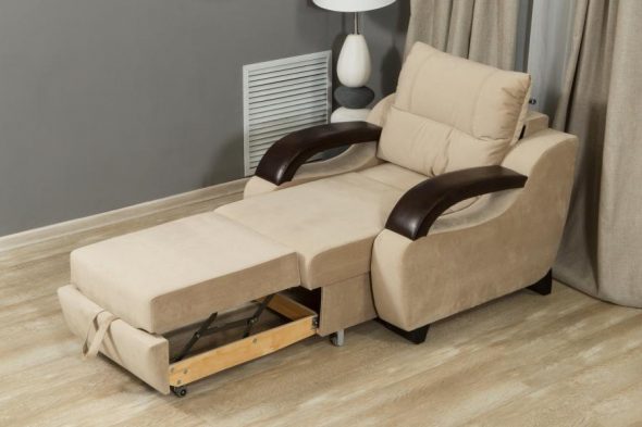 fauteuil de couleur crème