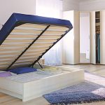 cama de madeira maciça para o apartamento