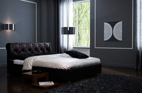 lit dans la chambre