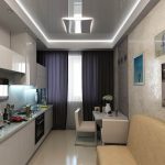 nhà bếp với quầy bar