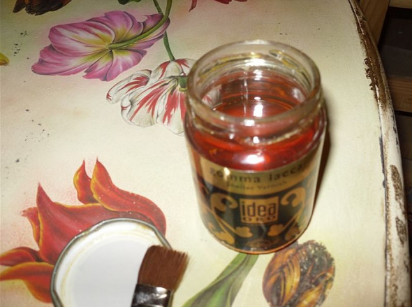 pintando la mesa