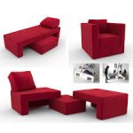 chaise longue polyvalente