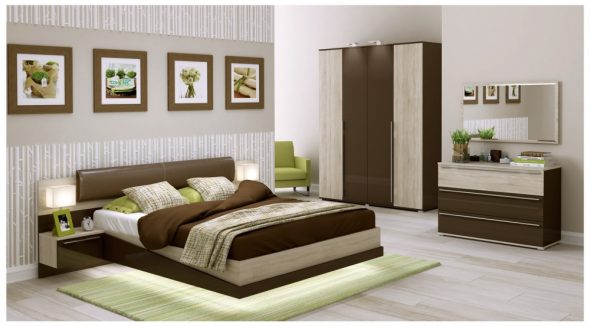 Ensemble de mobilier de chambre Terra