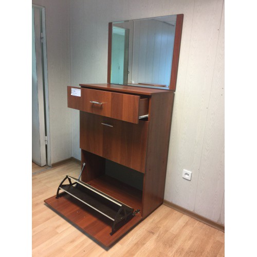 boîte à chaussures avec miroir