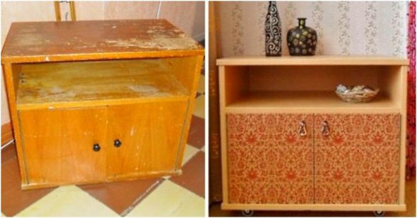 refaire l'ancien chevet avec une nouvelle peinture