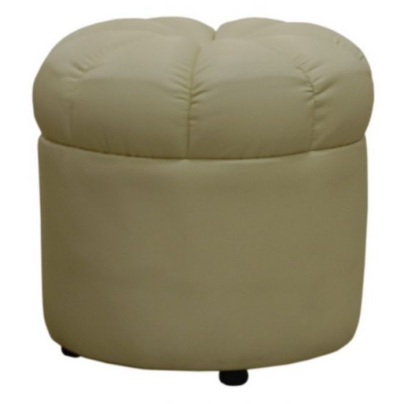 pouf en simili cuir