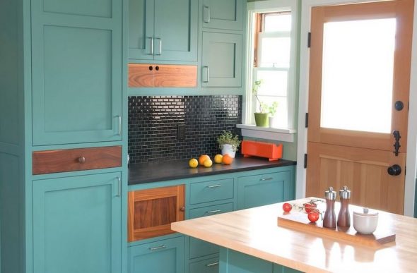 peindre les meubles de cuisine