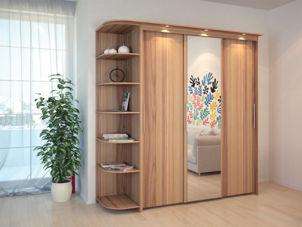 armoire éclairée