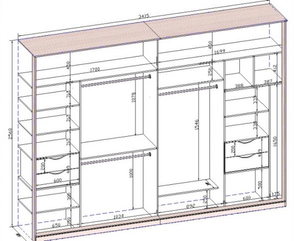 dimensions de l'armoire