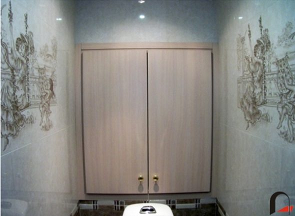 casier moderne aux toilettes