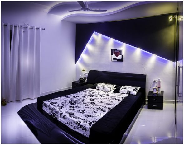 murs peints dans la chambre